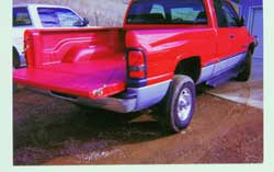 Dodge truck with Scorpion bed liner