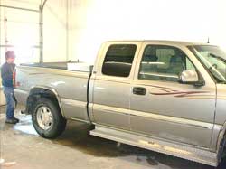 GMC truck with graphics