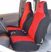 Toyota truck with seat covers